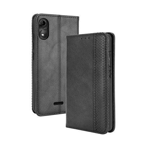 Custodia Portafoglio In Pelle Cover con Supporto BY4 per Wiko Y51 Nero