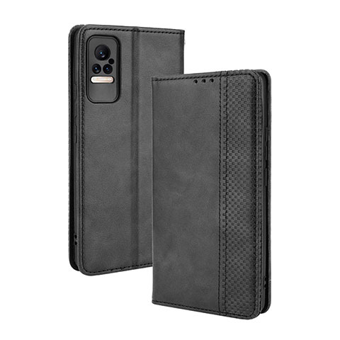 Custodia Portafoglio In Pelle Cover con Supporto BY4 per Xiaomi Civi 5G Nero