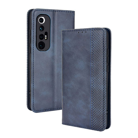 Custodia Portafoglio In Pelle Cover con Supporto BY4 per Xiaomi Mi 10S 5G Blu