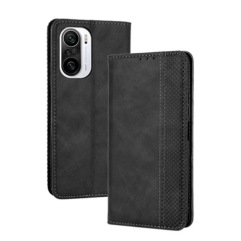 Custodia Portafoglio In Pelle Cover con Supporto BY4 per Xiaomi Mi 11X Pro 5G Nero