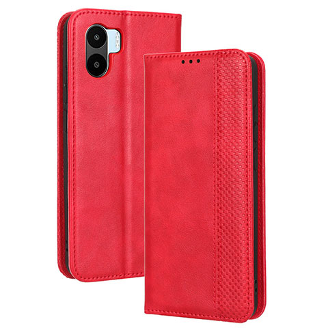 Custodia Portafoglio In Pelle Cover con Supporto BY4 per Xiaomi Poco C50 Rosso