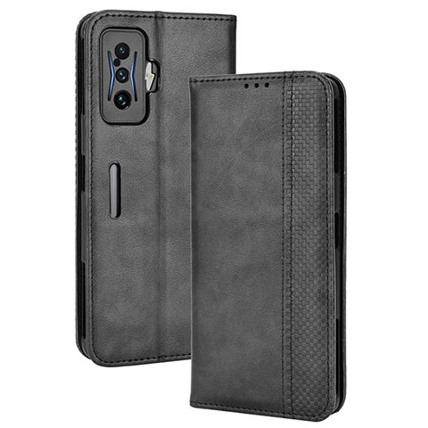 Custodia Portafoglio In Pelle Cover con Supporto BY4 per Xiaomi Poco F4 GT 5G Nero