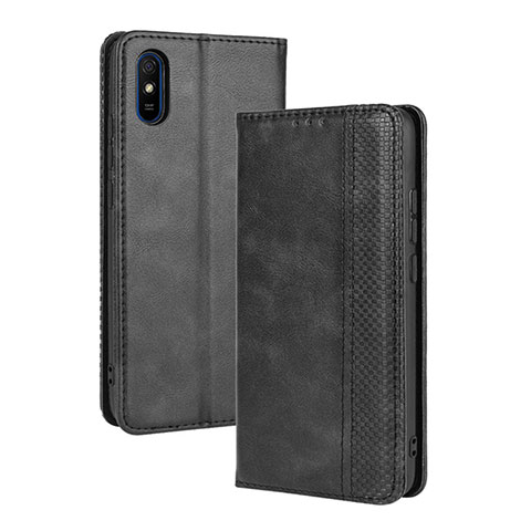 Custodia Portafoglio In Pelle Cover con Supporto BY4 per Xiaomi Redmi 9i Nero