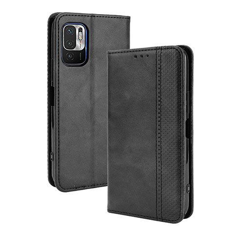 Custodia Portafoglio In Pelle Cover con Supporto BY4 per Xiaomi Redmi Note 10 JE 5G Nero