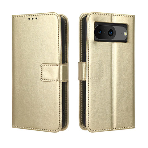 Custodia Portafoglio In Pelle Cover con Supporto BY5 per Google Pixel 8 5G Oro