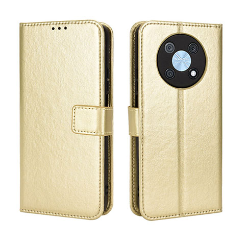 Custodia Portafoglio In Pelle Cover con Supporto BY5 per Huawei Enjoy 50 Pro Oro