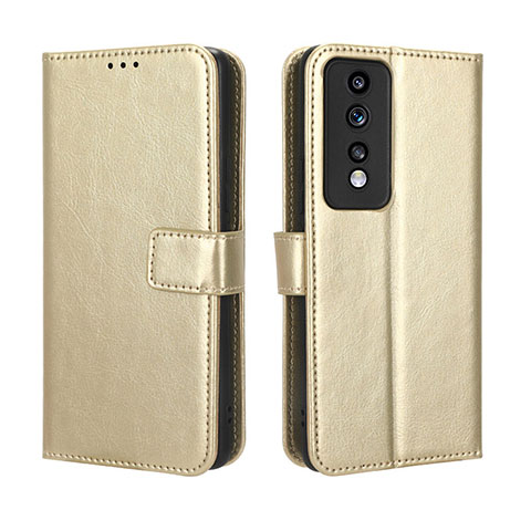 Custodia Portafoglio In Pelle Cover con Supporto BY5 per Huawei Honor 80 GT 5G Oro