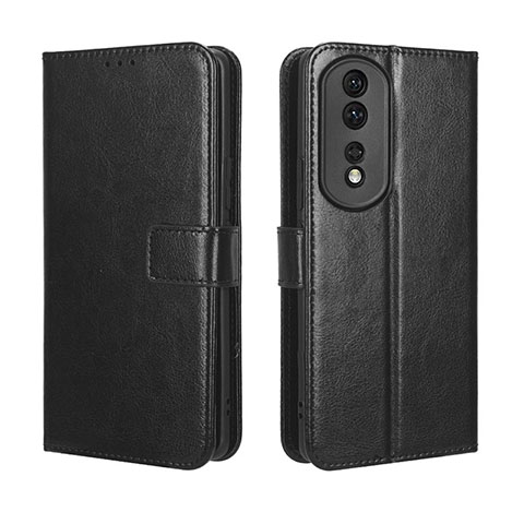 Custodia Portafoglio In Pelle Cover con Supporto BY5 per Huawei Honor 80 Pro 5G Nero