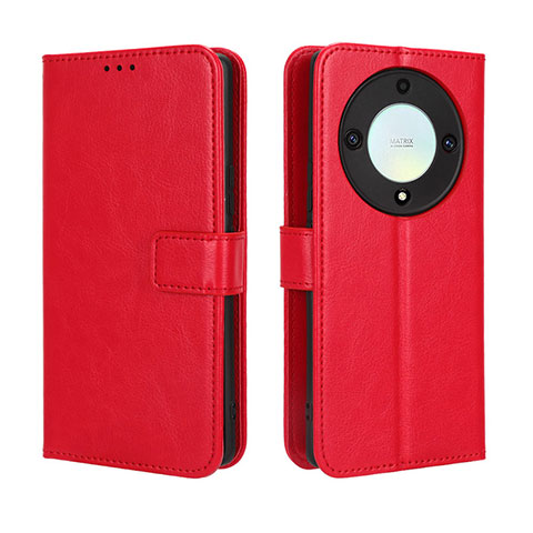 Custodia Portafoglio In Pelle Cover con Supporto BY5 per Huawei Honor Magic5 Lite 5G Rosso