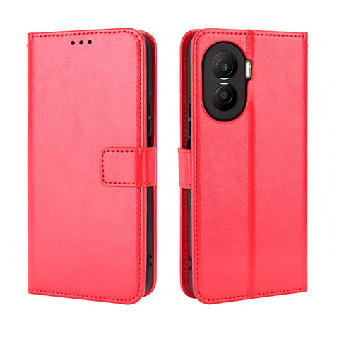 Custodia Portafoglio In Pelle Cover con Supporto BY5 per Huawei Honor X40i 5G Rosso