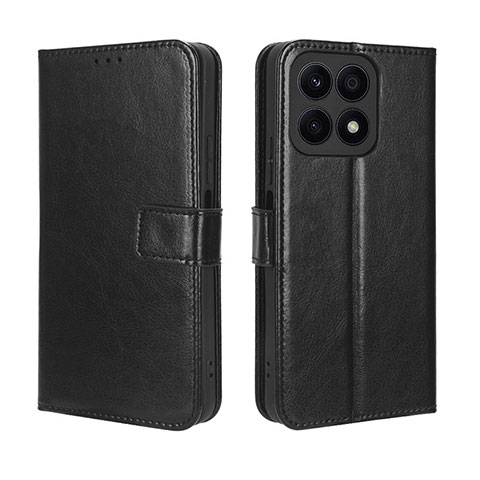 Custodia Portafoglio In Pelle Cover con Supporto BY5 per Huawei Honor X8a 4G Nero