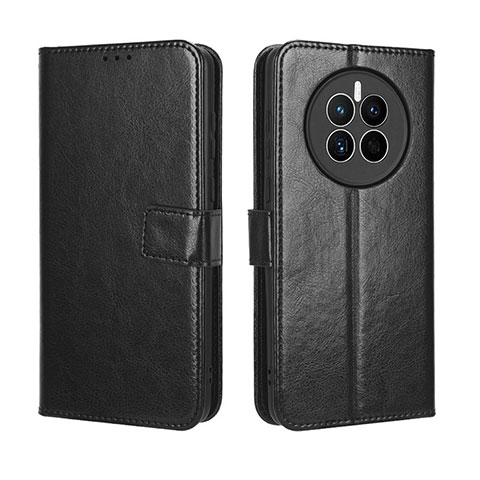 Custodia Portafoglio In Pelle Cover con Supporto BY5 per Huawei Mate 50E Nero