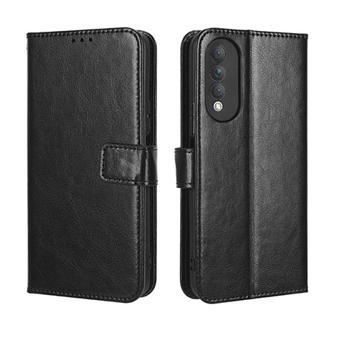 Custodia Portafoglio In Pelle Cover con Supporto BY5 per Huawei Nova 10z Nero