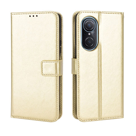 Custodia Portafoglio In Pelle Cover con Supporto BY5 per Huawei Nova 9 SE Oro