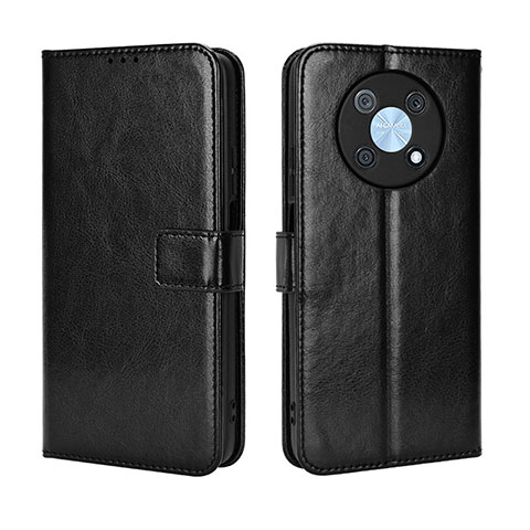 Custodia Portafoglio In Pelle Cover con Supporto BY5 per Huawei Nova Y90 Nero