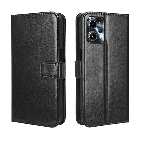 Custodia Portafoglio In Pelle Cover con Supporto BY5 per Motorola Moto G13 Nero