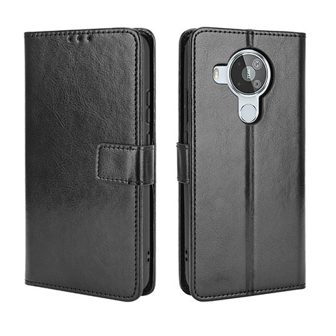 Custodia Portafoglio In Pelle Cover con Supporto BY5 per Nokia 7.3 Nero