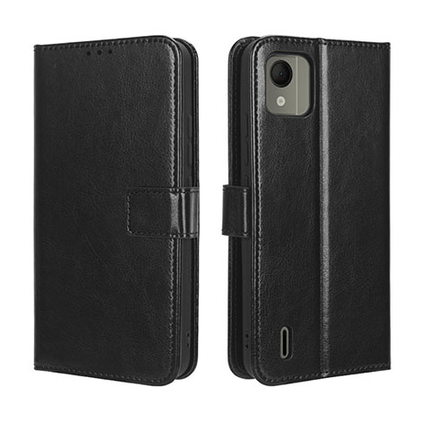 Custodia Portafoglio In Pelle Cover con Supporto BY5 per Nokia C110 Nero