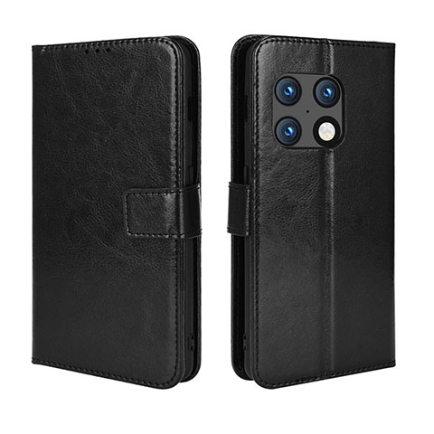 Custodia Portafoglio In Pelle Cover con Supporto BY5 per OnePlus 10 Pro 5G Nero