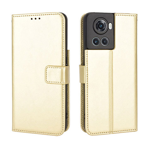 Custodia Portafoglio In Pelle Cover con Supporto BY5 per OnePlus Ace 5G Oro