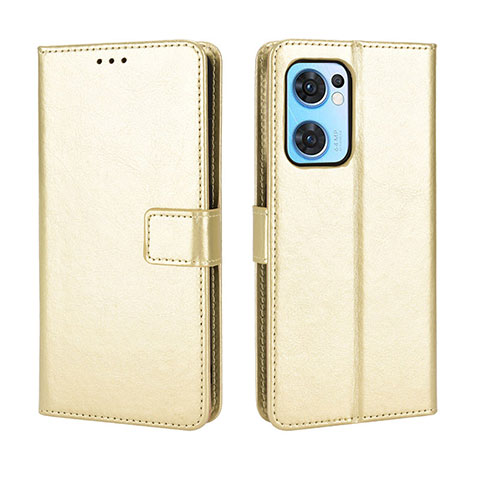 Custodia Portafoglio In Pelle Cover con Supporto BY5 per OnePlus Nord CE 2 5G Oro