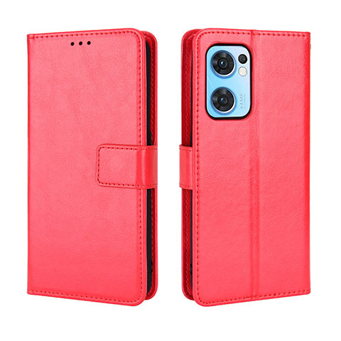 Custodia Portafoglio In Pelle Cover con Supporto BY5 per OnePlus Nord CE 2 5G Rosso