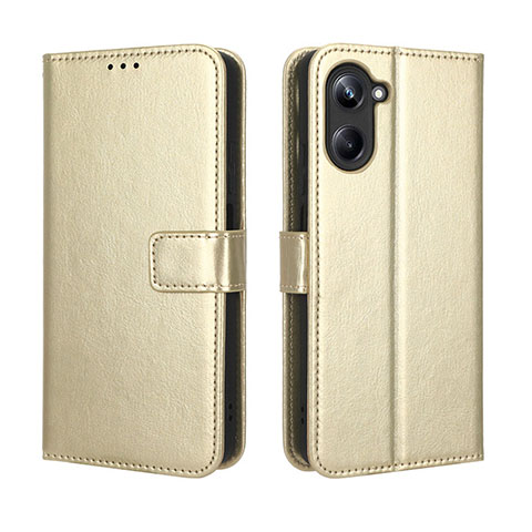 Custodia Portafoglio In Pelle Cover con Supporto BY5 per Realme 10 Pro 5G Oro