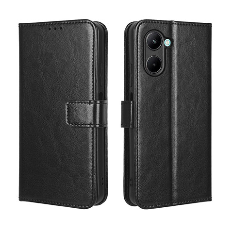 Custodia Portafoglio In Pelle Cover con Supporto BY5 per Realme C33 (2023) Nero