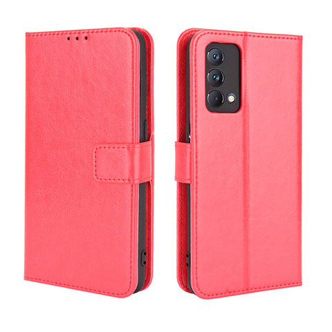 Custodia Portafoglio In Pelle Cover con Supporto BY5 per Realme GT Master 5G Rosso