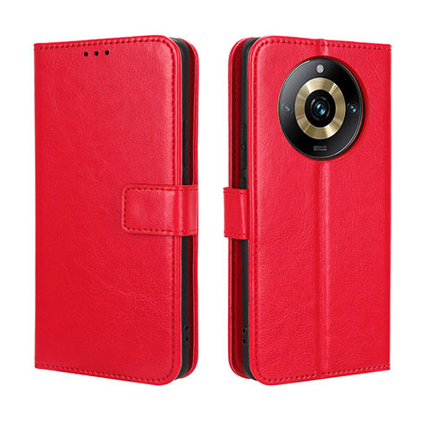 Custodia Portafoglio In Pelle Cover con Supporto BY5 per Realme Narzo 60 Pro 5G Rosso