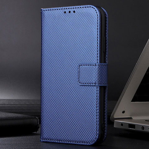 Custodia Portafoglio In Pelle Cover con Supporto BY5 per Samsung Galaxy A23 5G SC-56C Blu