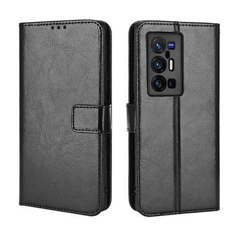 Custodia Portafoglio In Pelle Cover con Supporto BY5 per Vivo X70 Pro+ Plus 5G Nero