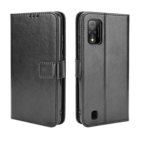 Custodia Portafoglio In Pelle Cover con Supporto BY5 per Wiko Ride 3 Nero