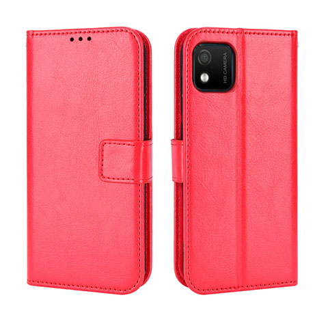 Custodia Portafoglio In Pelle Cover con Supporto BY5 per Wiko Y52 Rosso