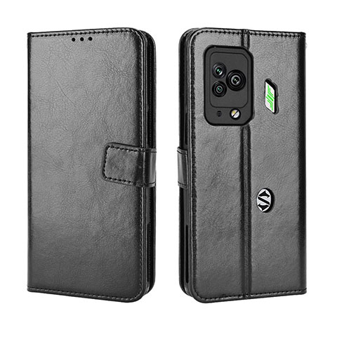 Custodia Portafoglio In Pelle Cover con Supporto BY5 per Xiaomi Black Shark 5 Pro 5G Nero