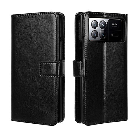 Custodia Portafoglio In Pelle Cover con Supporto BY5 per Xiaomi Mix Fold 3 5G Nero