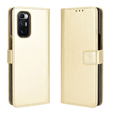 Custodia Portafoglio In Pelle Cover con Supporto BY5 per Xiaomi Mix Fold 5G Oro