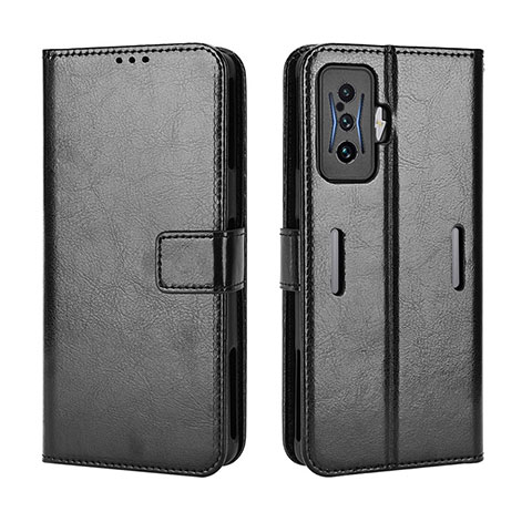 Custodia Portafoglio In Pelle Cover con Supporto BY5 per Xiaomi Poco F4 GT 5G Nero