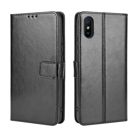 Custodia Portafoglio In Pelle Cover con Supporto BY5 per Xiaomi Redmi 9A Nero