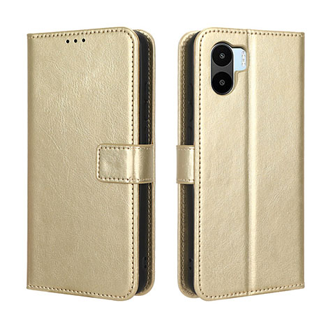 Custodia Portafoglio In Pelle Cover con Supporto BY5 per Xiaomi Redmi A1 Oro