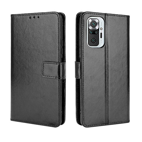 Custodia Portafoglio In Pelle Cover con Supporto BY5 per Xiaomi Redmi Note 10 Pro 4G Nero