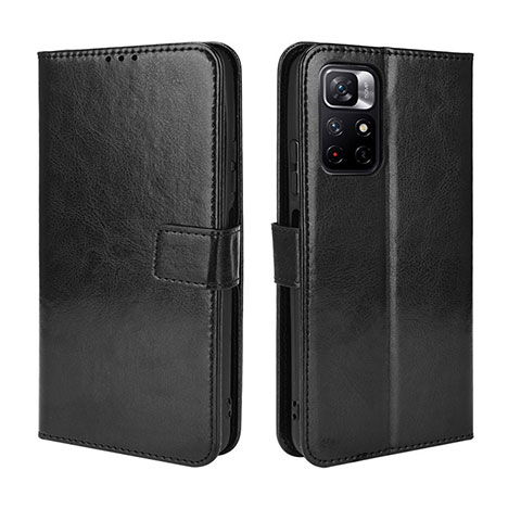 Custodia Portafoglio In Pelle Cover con Supporto BY5 per Xiaomi Redmi Note 11 5G Nero