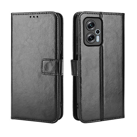 Custodia Portafoglio In Pelle Cover con Supporto BY5 per Xiaomi Redmi Note 11T Pro+ Plus 5G Nero