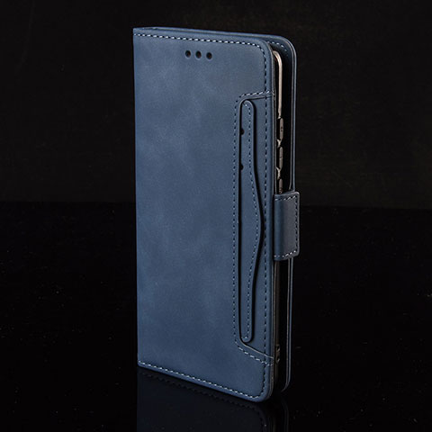 Custodia Portafoglio In Pelle Cover con Supporto BY6 per Asus ZenFone 8 Flip ZS672KS Blu