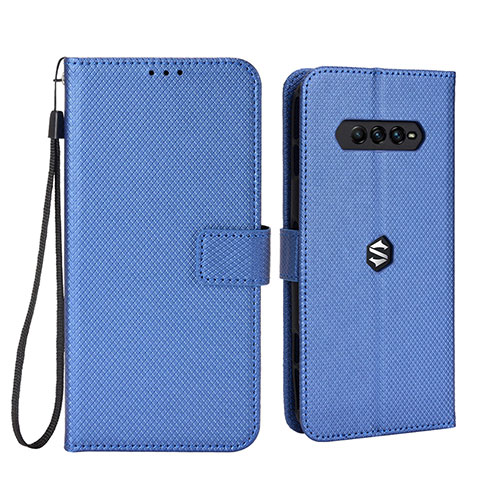 Custodia Portafoglio In Pelle Cover con Supporto BY6 per Xiaomi Black Shark 4 Pro 5G Blu