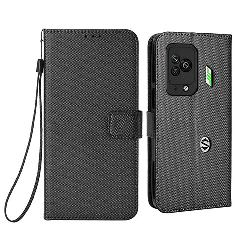 Custodia Portafoglio In Pelle Cover con Supporto BY6 per Xiaomi Black Shark 5 Pro 5G Nero