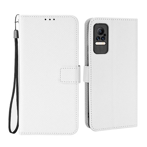 Custodia Portafoglio In Pelle Cover con Supporto BY6 per Xiaomi Civi 1S 5G Bianco