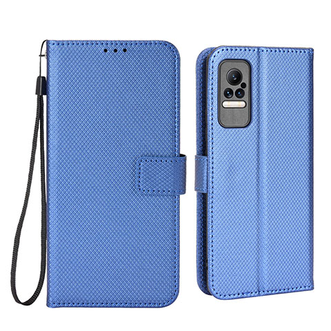 Custodia Portafoglio In Pelle Cover con Supporto BY6 per Xiaomi Civi 1S 5G Blu