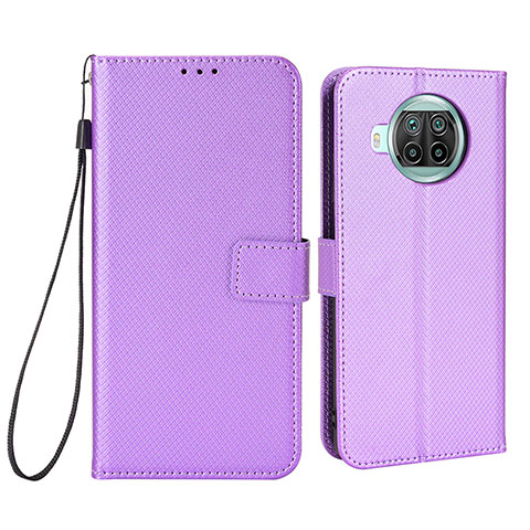 Custodia Portafoglio In Pelle Cover con Supporto BY6 per Xiaomi Mi 10i 5G Viola