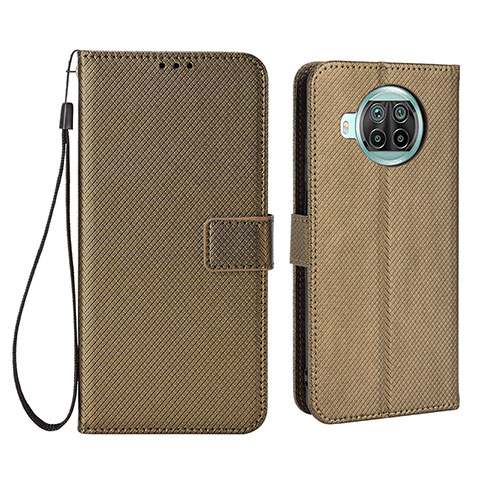 Custodia Portafoglio In Pelle Cover con Supporto BY6 per Xiaomi Mi 10T Lite 5G Marrone